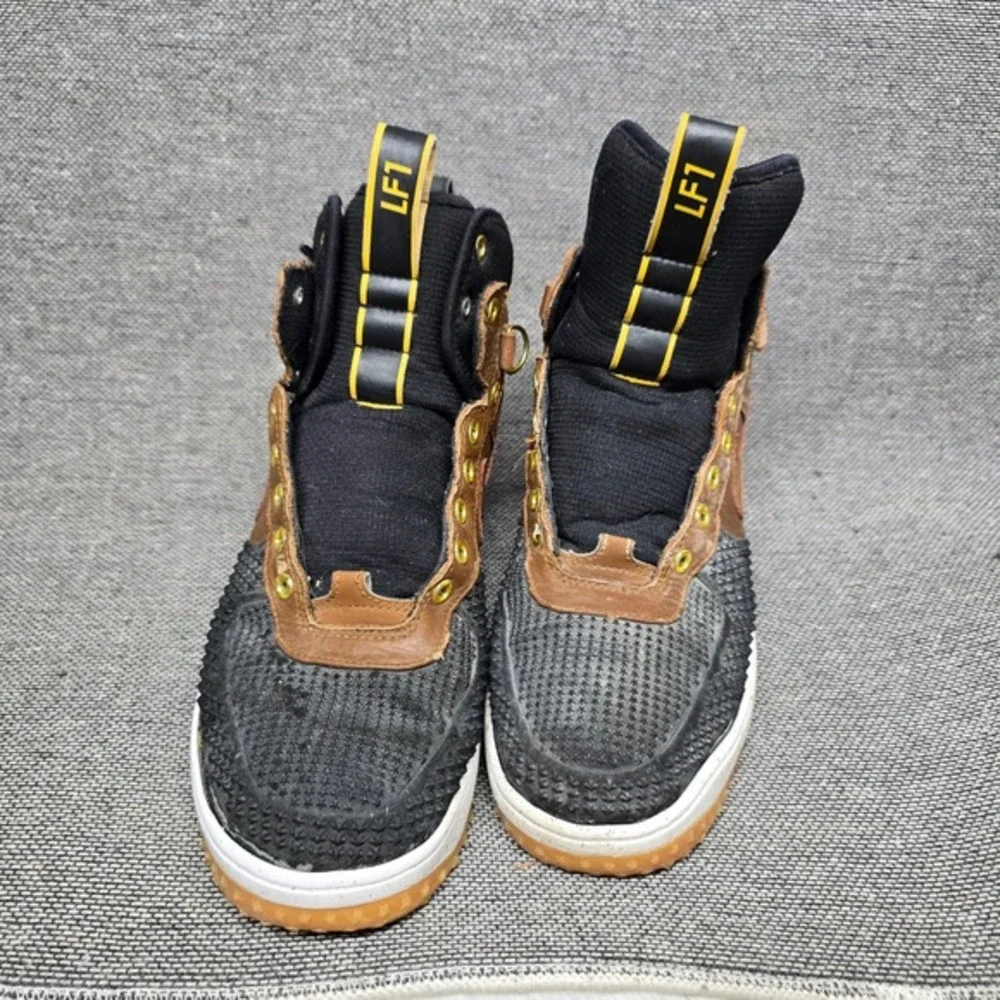 Nike Lunar Force 1 Duckboot Brown Black‎ Watershield 805899-201 Mens Boots